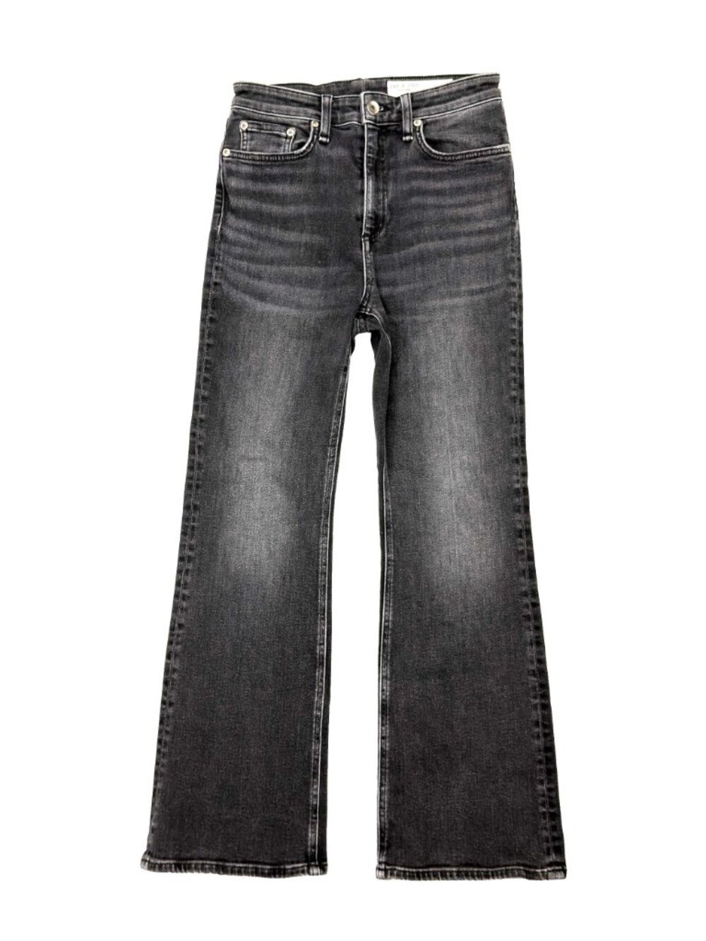Rag & Bone Nina High Rise Ankle Flare Jeans 27 Gravity WDD19F2649CLGR - Picture 14 of 15